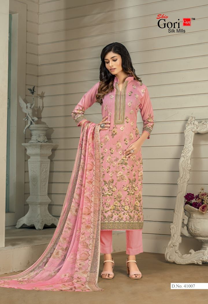 Shiv Gori Punjabi Kudi 41 Cotton Printed Casual Wear Dress Material Collection
